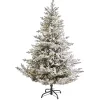 Sale Kirklands Home 6 ft. Clear Lit Flocked Fraser Fir Christmas Tree