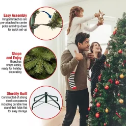 Online Kirklands Home 6.5 ft. Dunhill Fir Hinged Christmas Tree