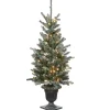 Best Kirklands Home 4 ft. Feel Real Pre-Lit Snowy Morgan Spruce Tree