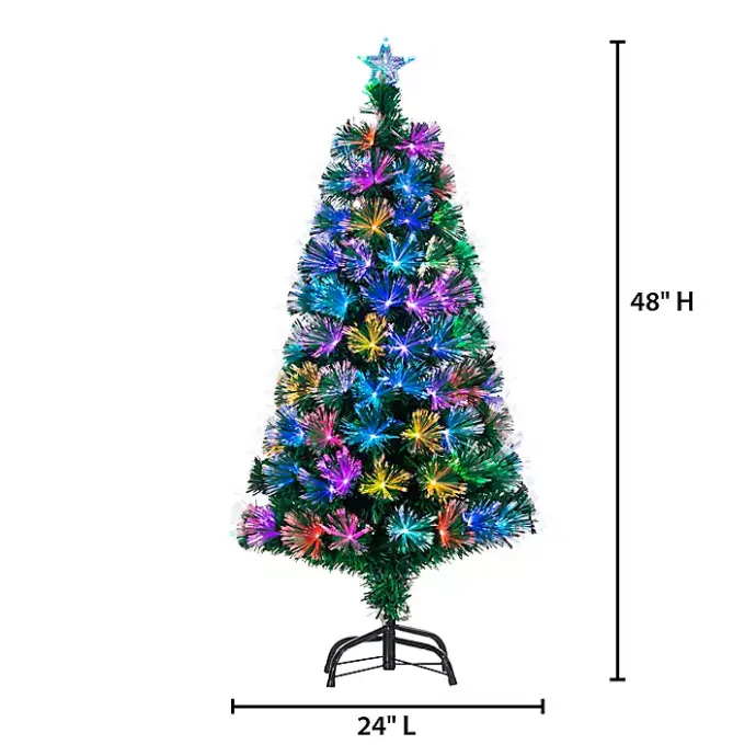 Best Kirklands Home 4 ft. Fiber Optic Color Changing Christmas Tree
