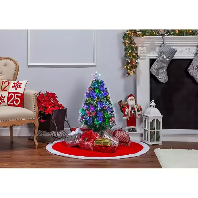 Clearance Kirklands Home 3 ft. Fiber Optic Color Changing Christmas Tree