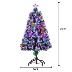 Clearance Kirklands Home 3 ft. Fiber Optic Color Changing Christmas Tree