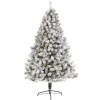 Clearance Kirklands Home 7 ft. Flocked Lit West Virginia Fir Christmas Tree