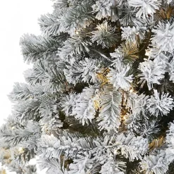 Clearance Kirklands Home 7 ft. Flocked Lit West Virginia Fir Christmas Tree