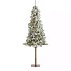 Sale Kirklands Home 5 ft. Flocked Pre-Lit Alpine Christmas Tree