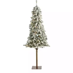 Sale Kirklands Home 5 ft. Flocked Pre-Lit Alpine Christmas Tree