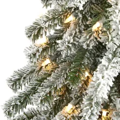 Sale Kirklands Home 5 ft. Flocked Pre-Lit Alpine Christmas Tree