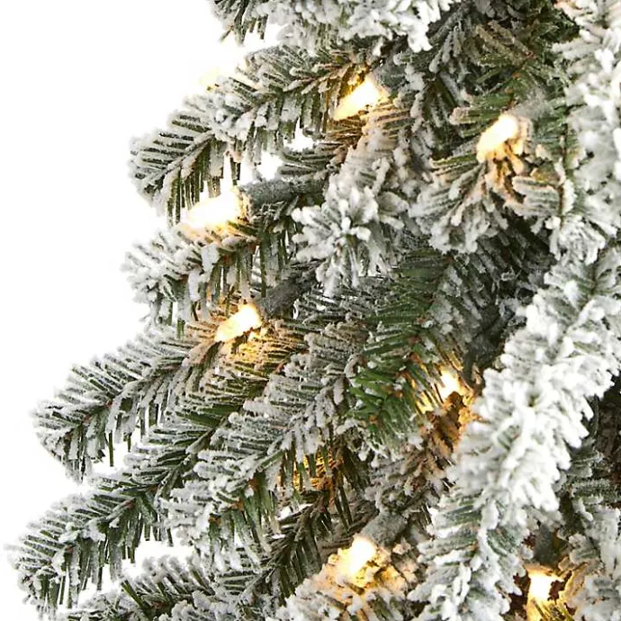 Sale Kirklands Home 5 ft. Flocked Pre-Lit Alpine Christmas Tree