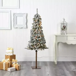 Sale Kirklands Home 5 ft. Flocked Pre-Lit Alpine Christmas Tree