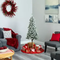 Sale Kirklands Home 5 ft. Flocked Pre-Lit Alpine Christmas Tree