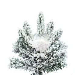 Sale Kirklands Home 7.5 ft. Flocked Slim Utica Fir Christmas Tree