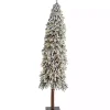 Best Kirklands Home 7 ft. Lit Flocked Grand Alpine Christmas Tree
