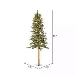 Clearance Kirklands Home 6 ft. Pre-Lit Clear Natural Alpine Christmas Tree