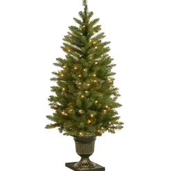 Best Kirklands Home 4 ft. Pre-Lit Dunhill Fir Potted Christmas Tree