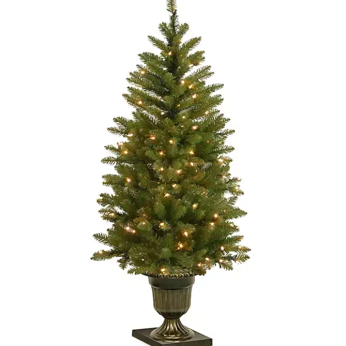 Best Kirklands Home 4 ft. Pre-Lit Dunhill Fir Potted Christmas Tree