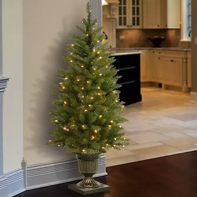 Best Kirklands Home 4 ft. Pre-Lit Dunhill Fir Potted Christmas Tree