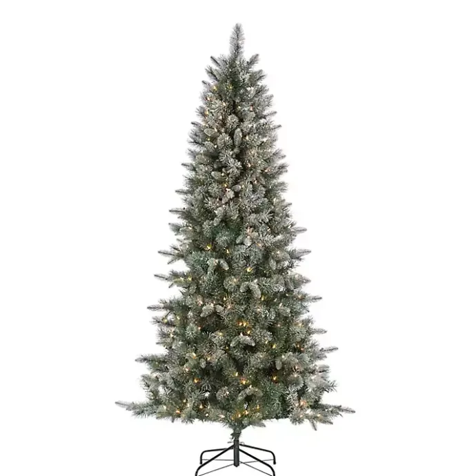 Best Kirklands Home 7 ft. Pre-Lit Flocked Arctic Pine Christmas Tree