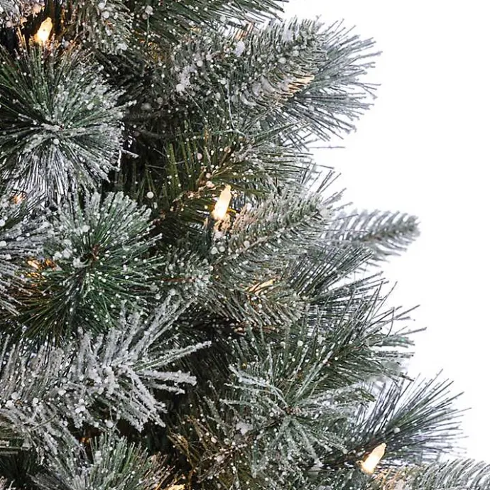 Best Kirklands Home 7 ft. Pre-Lit Flocked Arctic Pine Christmas Tree