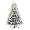 Clearance Kirklands Home 4 ft. Pre-Lit Flocked Vermont Pine Christmas Tree