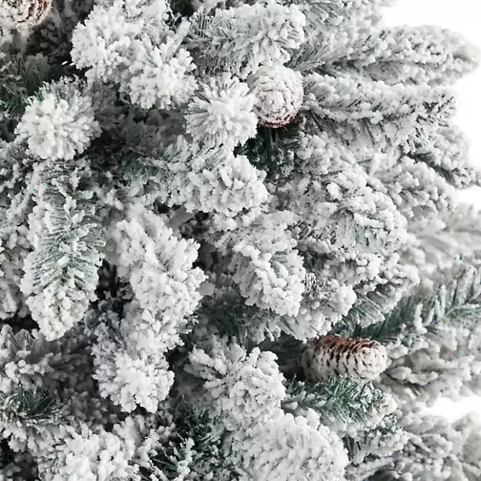 Best Kirklands Home 4.5 ft. Pre-Lit Livingston Fir Tree in White Plant