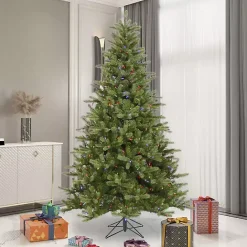 Best Kirklands Home 7.5 ft. Pre-Lit Multicolor Spruce Christmas Tree