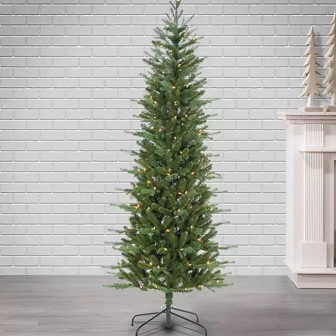 Best Kirklands Home 6.5 ft. Pre-Lit Narrow Dover Pine Christmas Tree