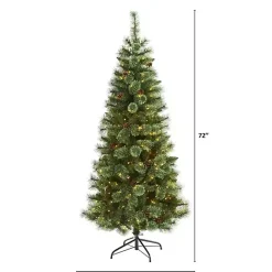 Clearance Kirklands Home 6 ft. Pre-Lit Pine and Pinecone Christmas Tree