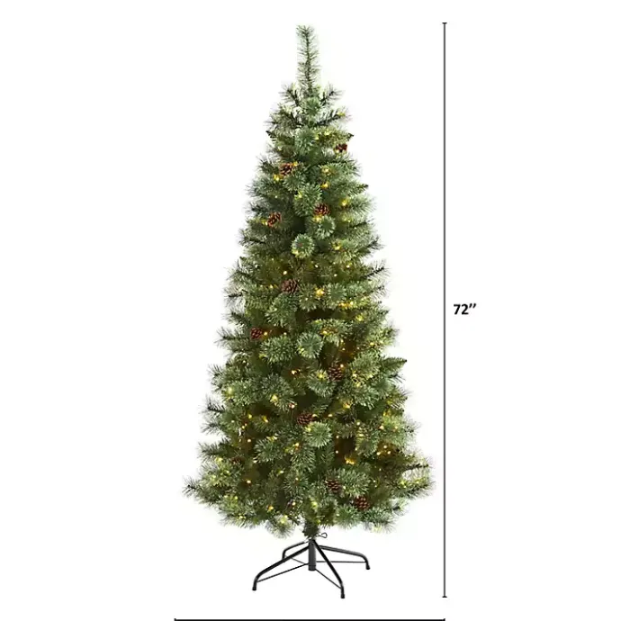 Clearance Kirklands Home 6 ft. Pre-Lit Pine and Pinecone Christmas Tree
