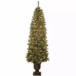 Clearance Kirklands Home 7 ft. Pre-Lit Pine Christmas Tree in Bronze Urn