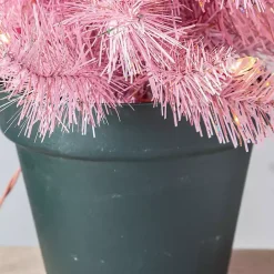 Discount Kirklands Home 2 ft. Pre-Lit Christmas Tree Arrangement Pink