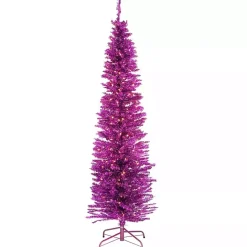 Sale Kirklands Home 6 ft. Pre-Lit Pink Tinsel Christmas Tree