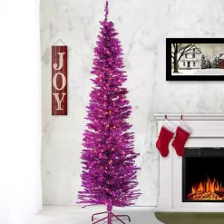 Sale Kirklands Home 6 ft. Pre-Lit Pink Tinsel Christmas Tree