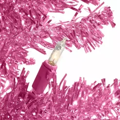 Sale Kirklands Home 6 ft. Pre-Lit Pink Tinsel Christmas Tree