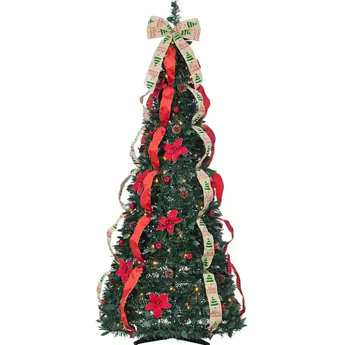 Best Kirklands Home 6 ft. Pre-Lit Pop-Up Pine Christmas Tree