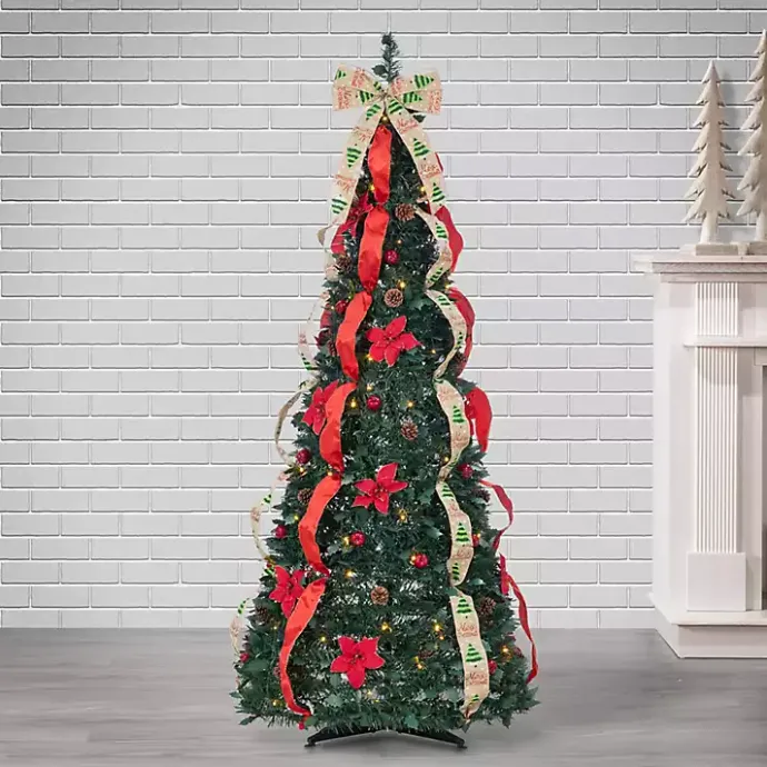 Best Kirklands Home 6 ft. Pre-Lit Pop-Up Pine Christmas Tree
