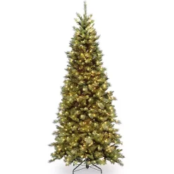 Clearance Kirklands Home 6.5 ft. Pre-Lit Tiffany Fir Slim Christmas Tree
