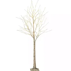Outlet Kirklands Home 6 ft. Pre-Lit White Birch Christmas Tree