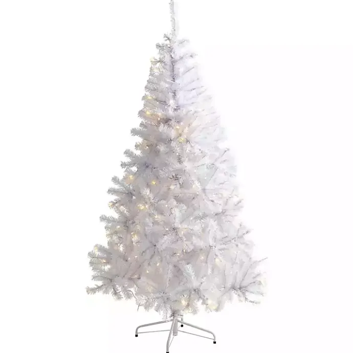 Outlet Kirklands Home 6 ft. Pre-Lit White Christmas Tree