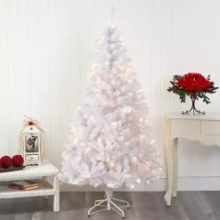 Outlet Kirklands Home 6 ft. Pre-Lit White Christmas Tree