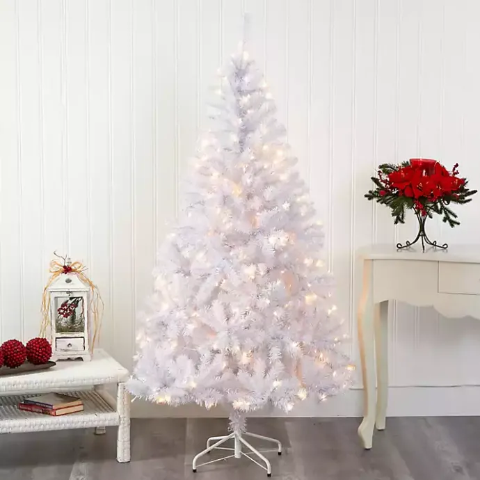 Outlet Kirklands Home 6 ft. Pre-Lit White Christmas Tree