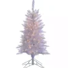 Best Kirklands Home 4 ft. Pre-Lit White Tinsel Christmas Tree