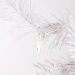 Best Kirklands Home 4 ft. Pre-Lit White Tinsel Christmas Tree