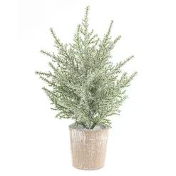 Sale Kirklands Home 12 in. Potted Icy Pine Trees, Set of 6
