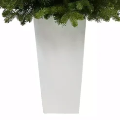 Outlet Kirklands Home 3.5 Lit Fir Christmas Tree in White Tower Planter