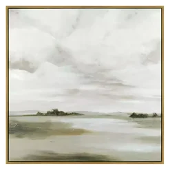 Discount Kirklands Home A Cloudy Day Framed Canvas Art Print Gray
