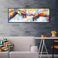 Outlet Kirklands Home A Creation of Adam Framed Canvas Art Print Multi