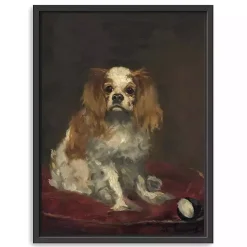 Best Kirklands Home A King Charles Spaniel Framed Canvas Art Print Brown