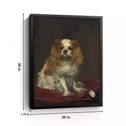 Best Kirklands Home A King Charles Spaniel Framed Canvas Art Print Brown