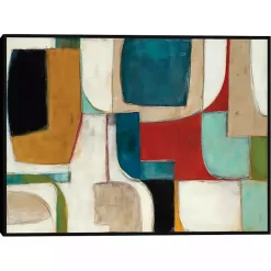 Online Kirklands Home Abstract Fold Framed Canvas Art Print Multi