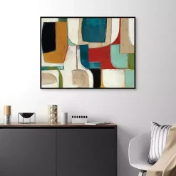 Online Kirklands Home Abstract Fold Framed Canvas Art Print Multi